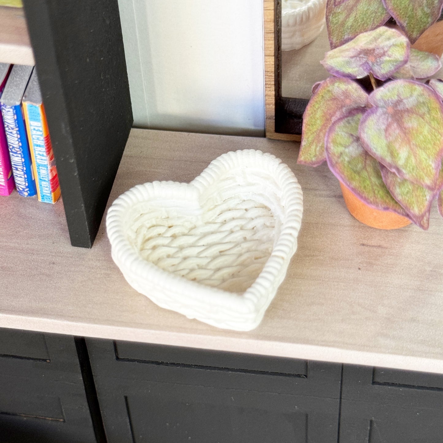 Heart Wicker Basket