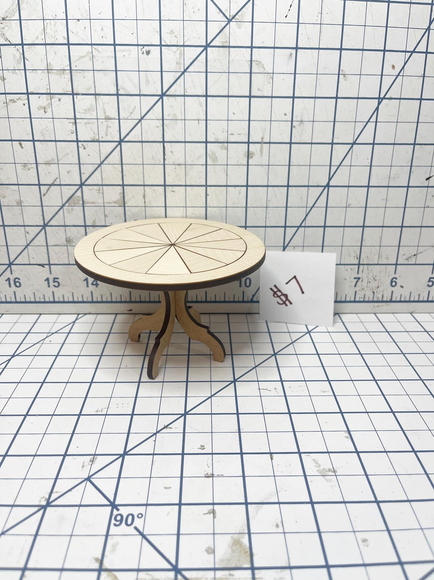 WAREHOUSE SALE - Round Table with Sliced Top