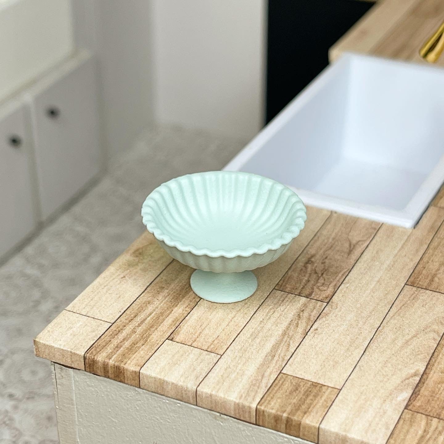 Mint Pedestal Serving Dish