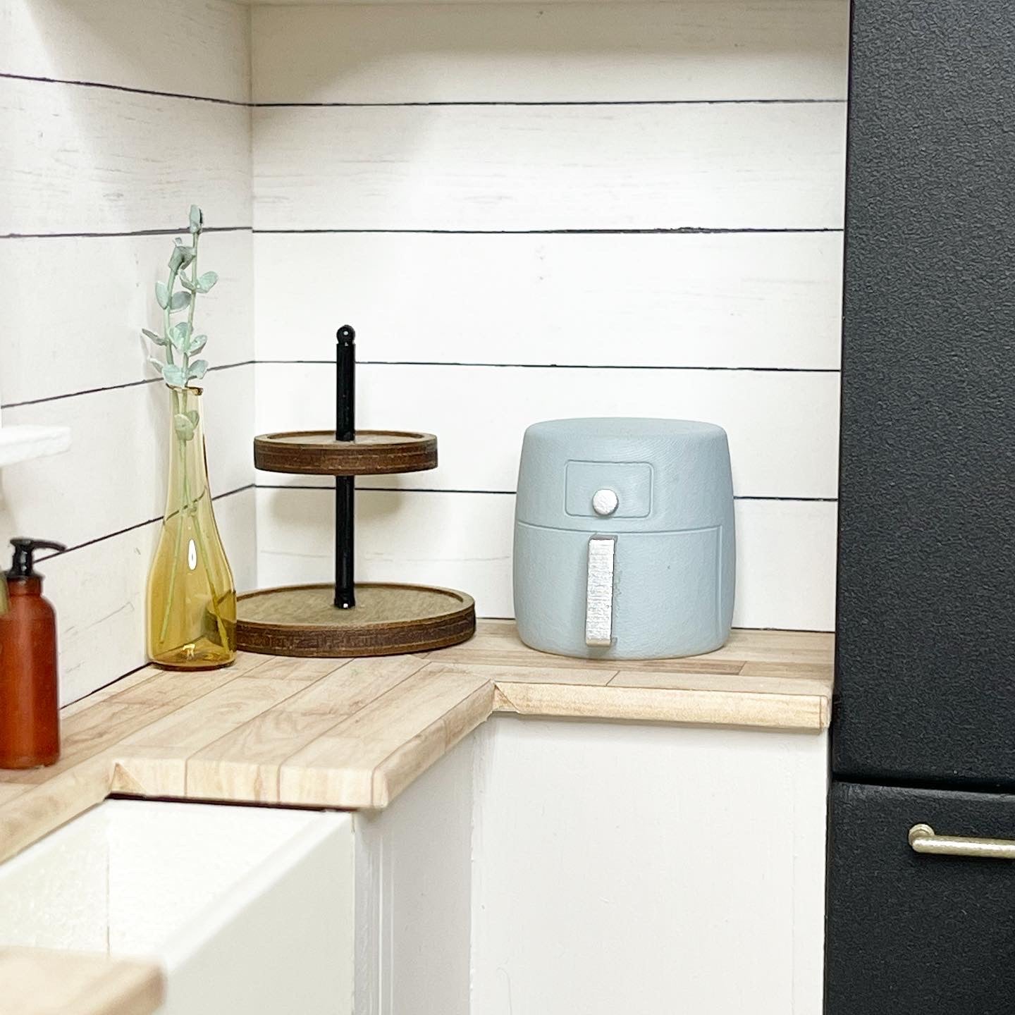 Blue & Silver Air Fryer