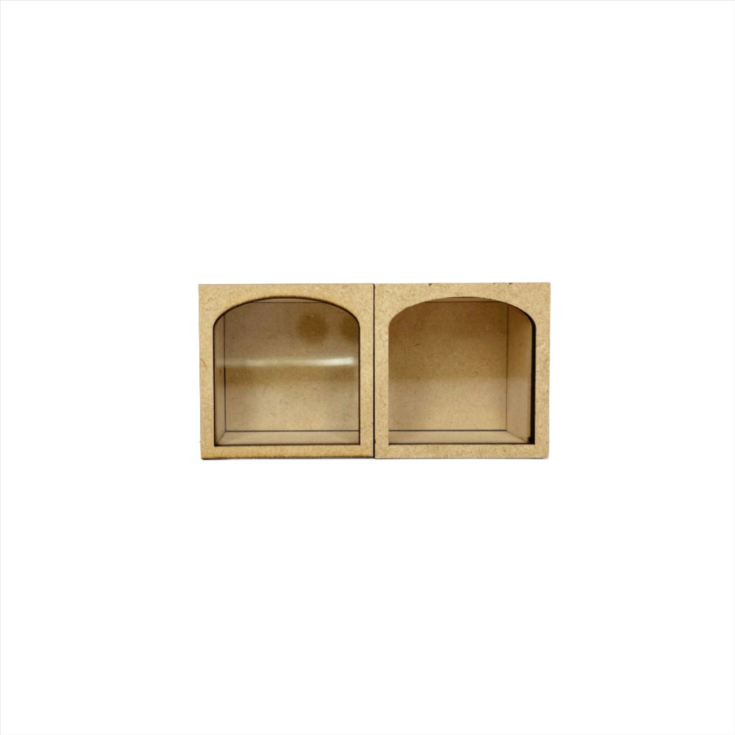 Double Upper Half Cabinet, Round Top