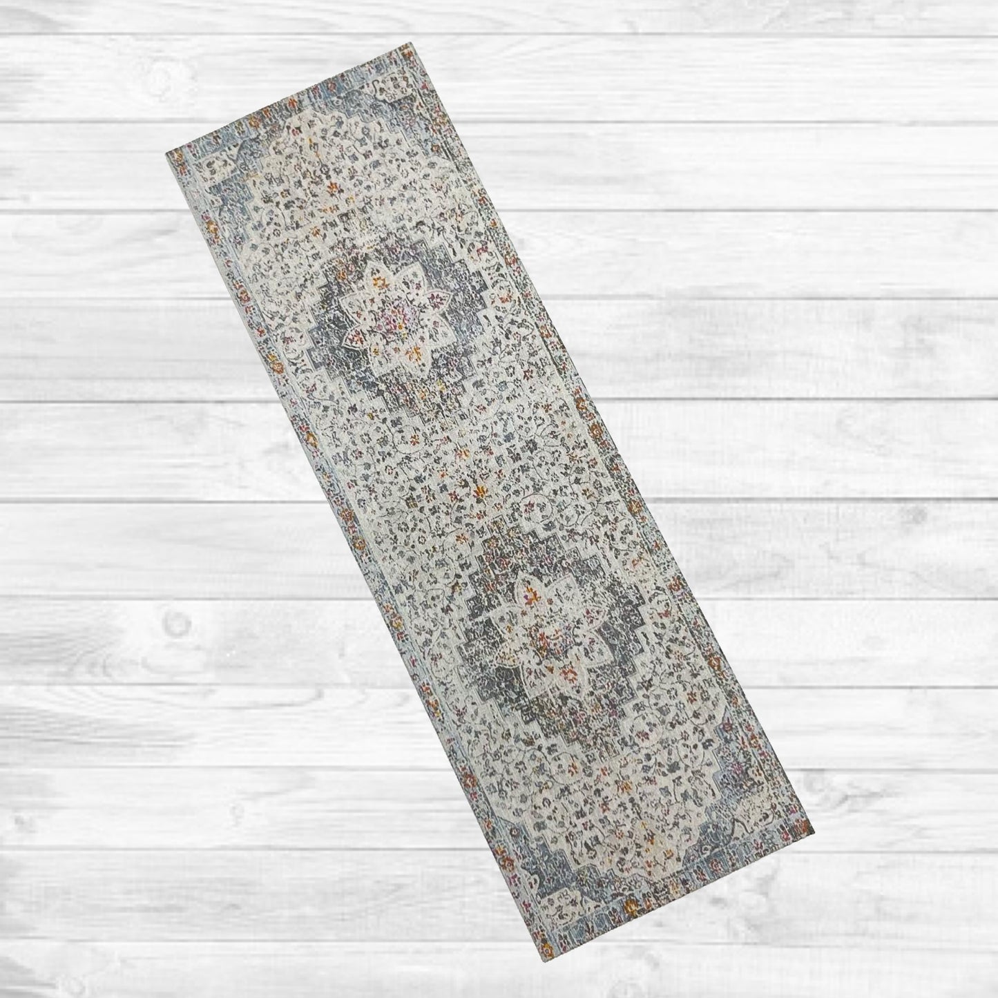 Shabby Chic Blue Rug or Runner