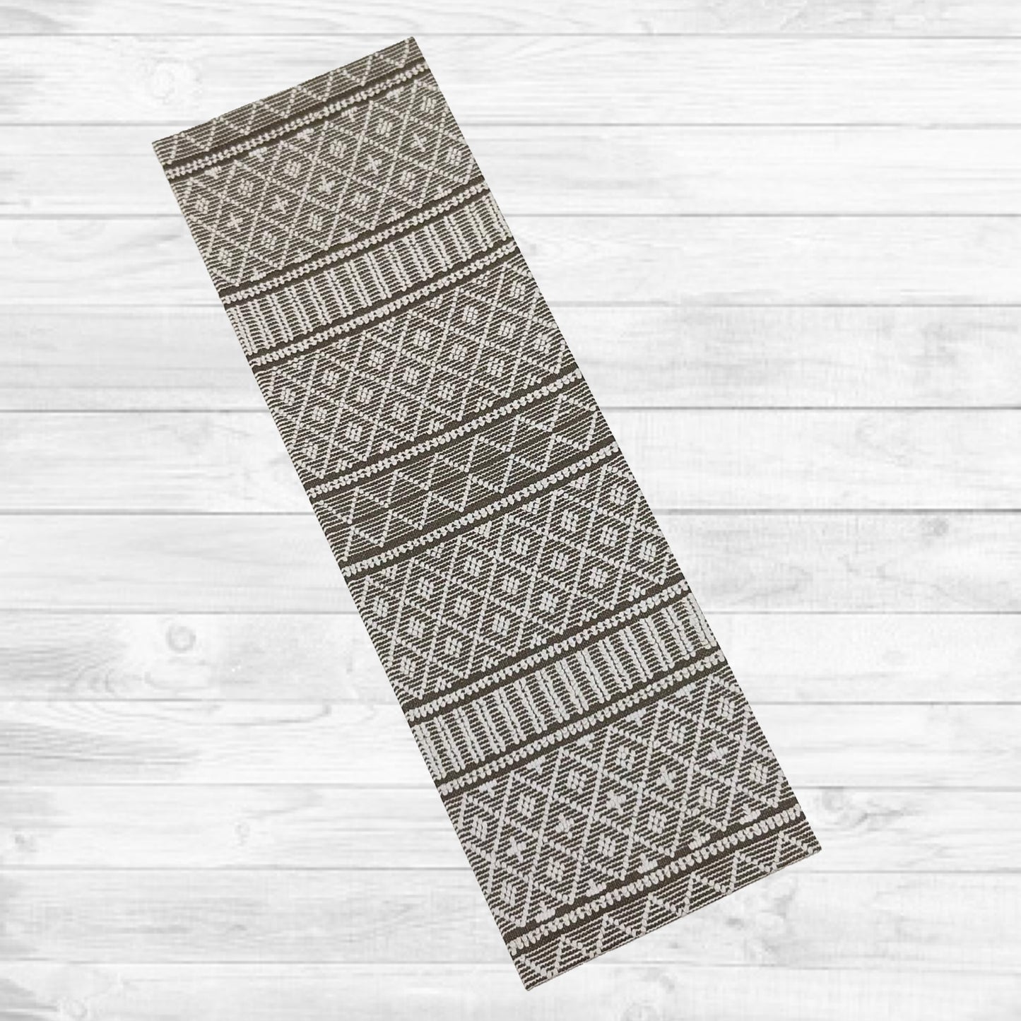 Black and Ivory Rug or Runner