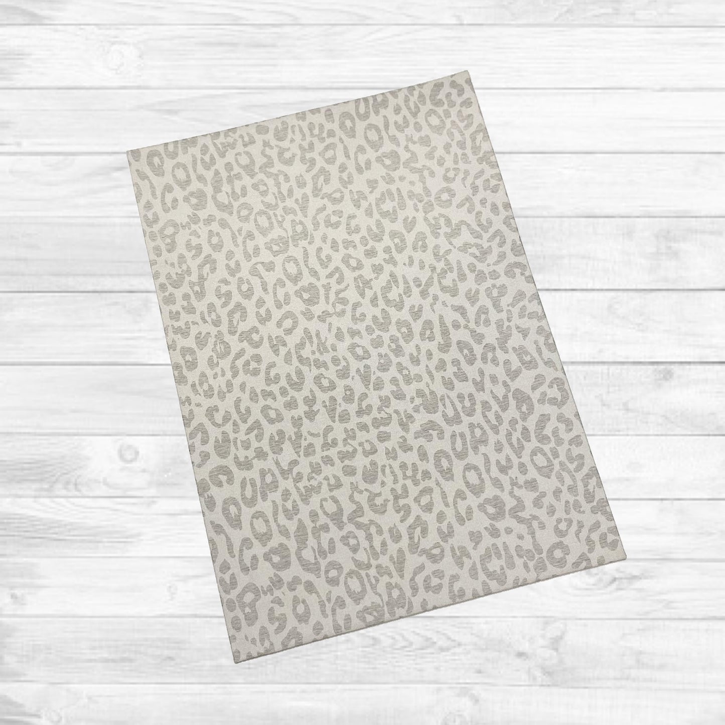 Grey Leopard Rug or Runner