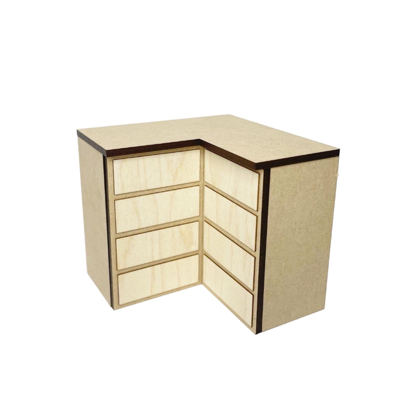 Corner Lower Cabinet with 4 Drawers, Standard