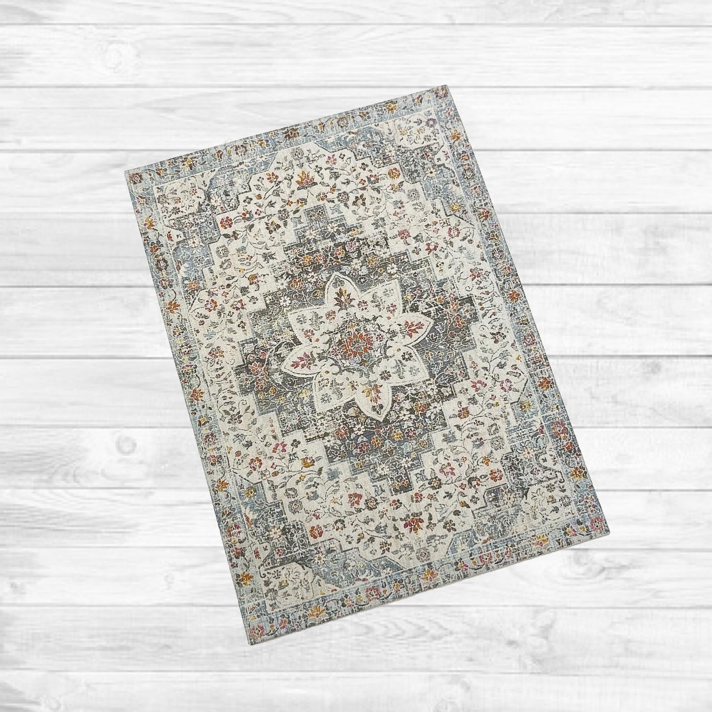 Shabby Chic Blue Rug or Runner