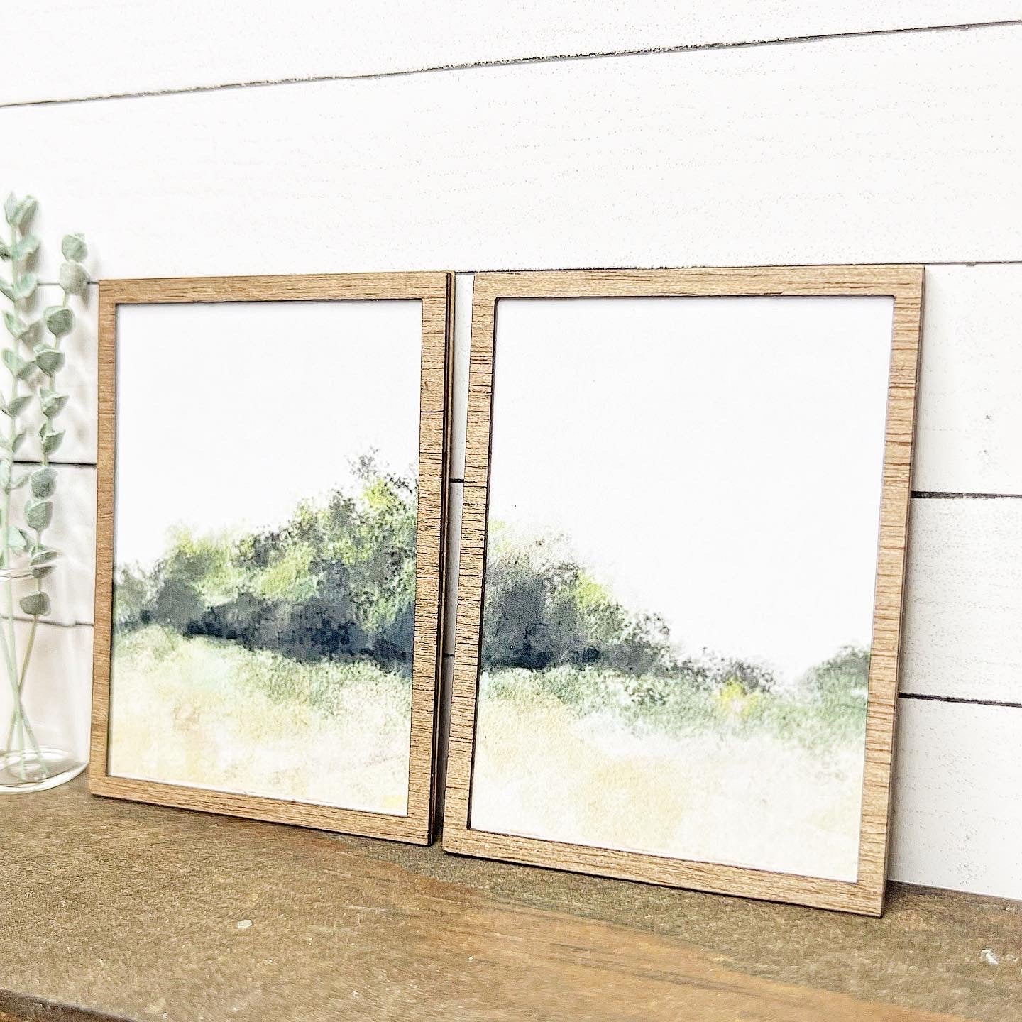 Green Brush Wall Art