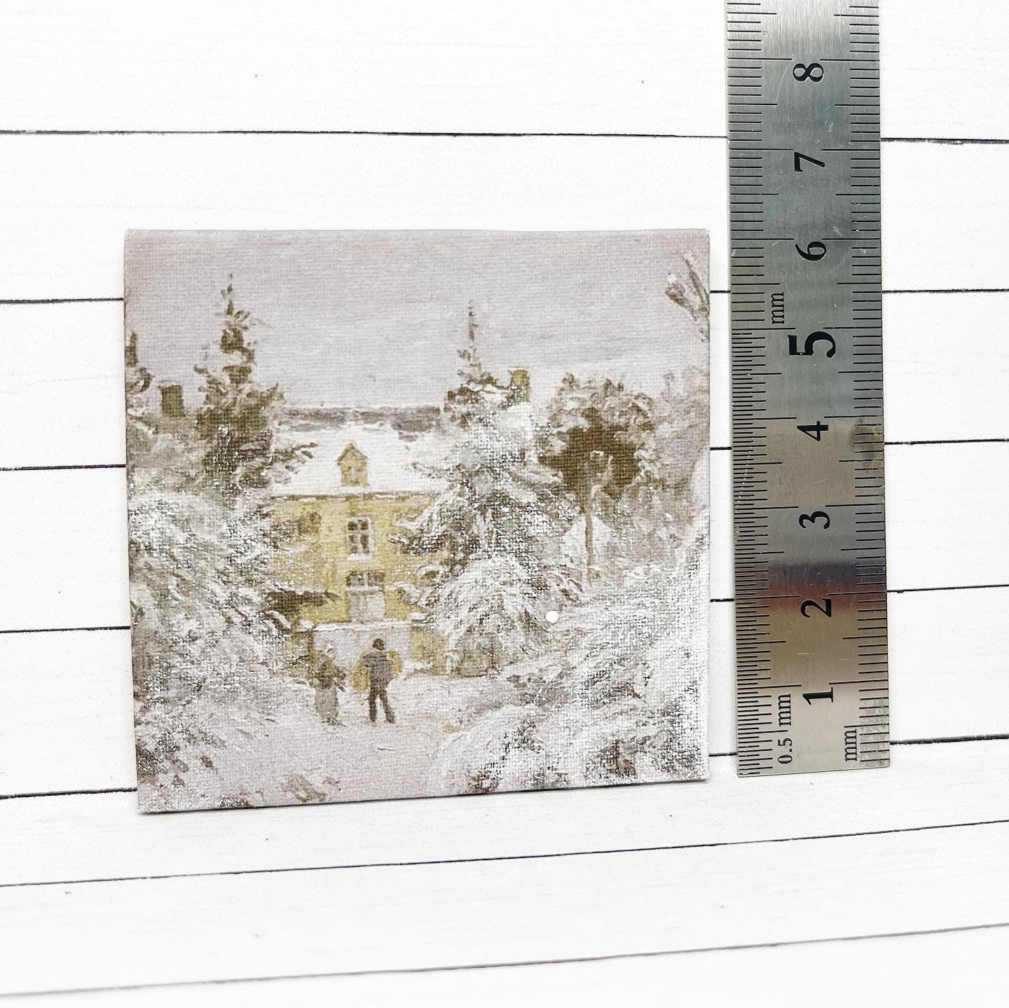 Winter Home Sparkle Canvas Wall Art
