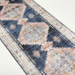 Royal Blue and Peach Rug or Runner
