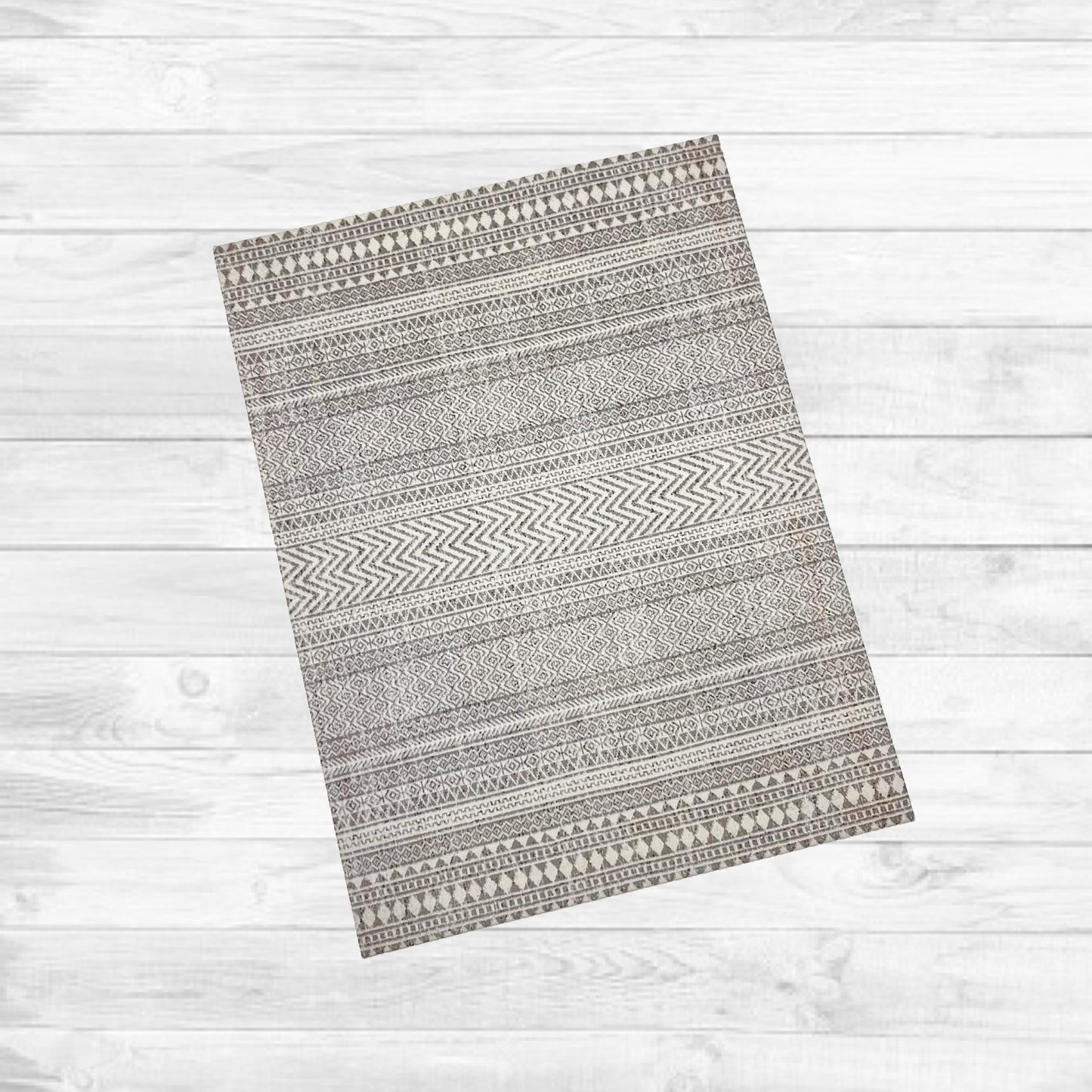 Grey Stripe Rug or Runner