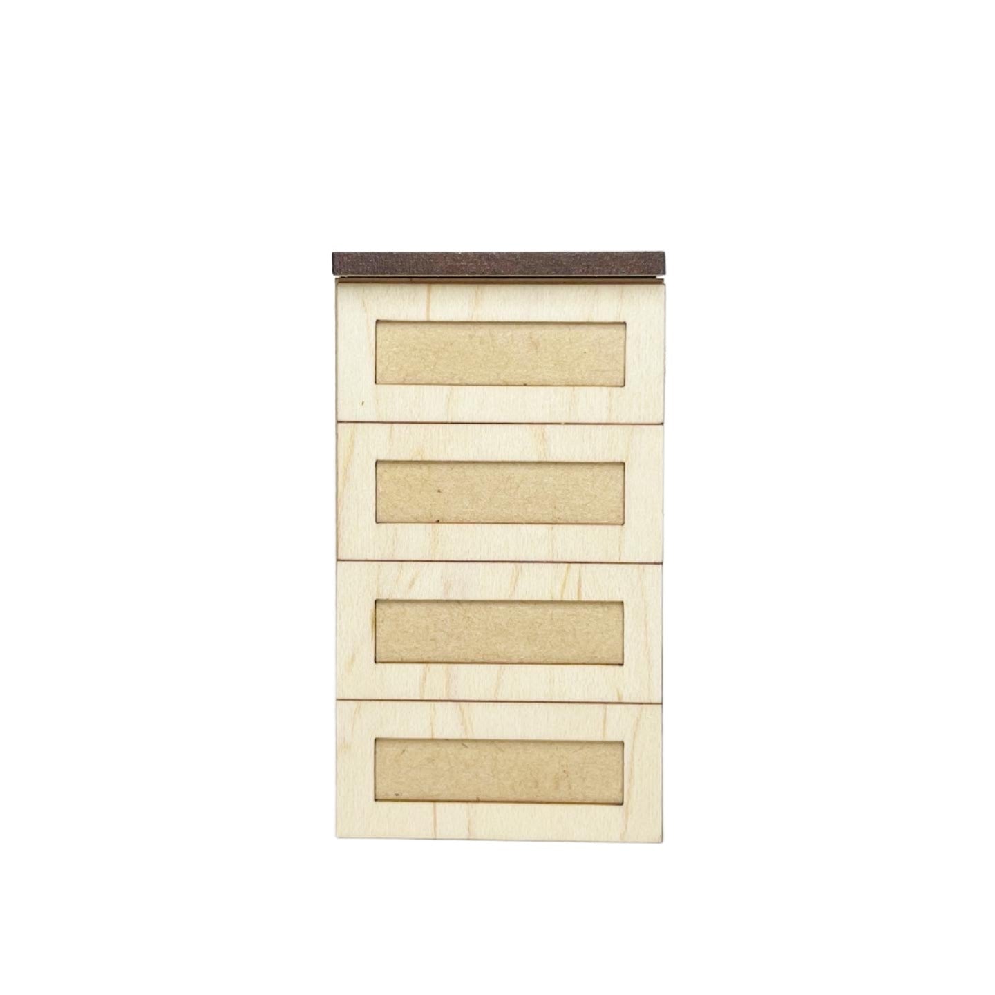 Single Lower Cabinet with 4 Drawers, Shaker