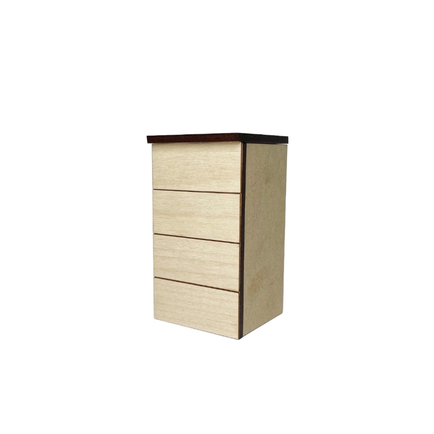 Single Lower Cabinet with 4 Drawers, Modern