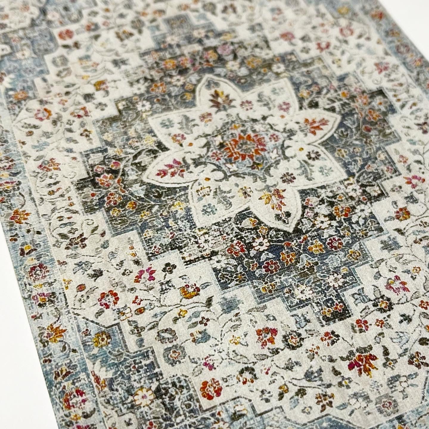 Shabby Chic Blue Rug or Runner
