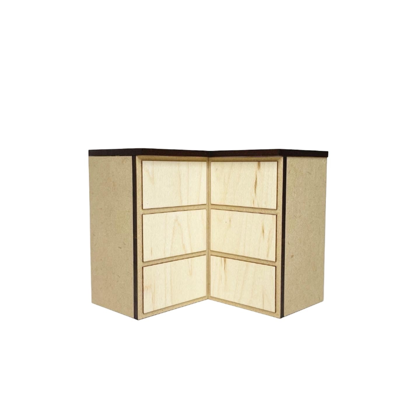 Corner Lower Cabinet with 3 Drawers, Standard