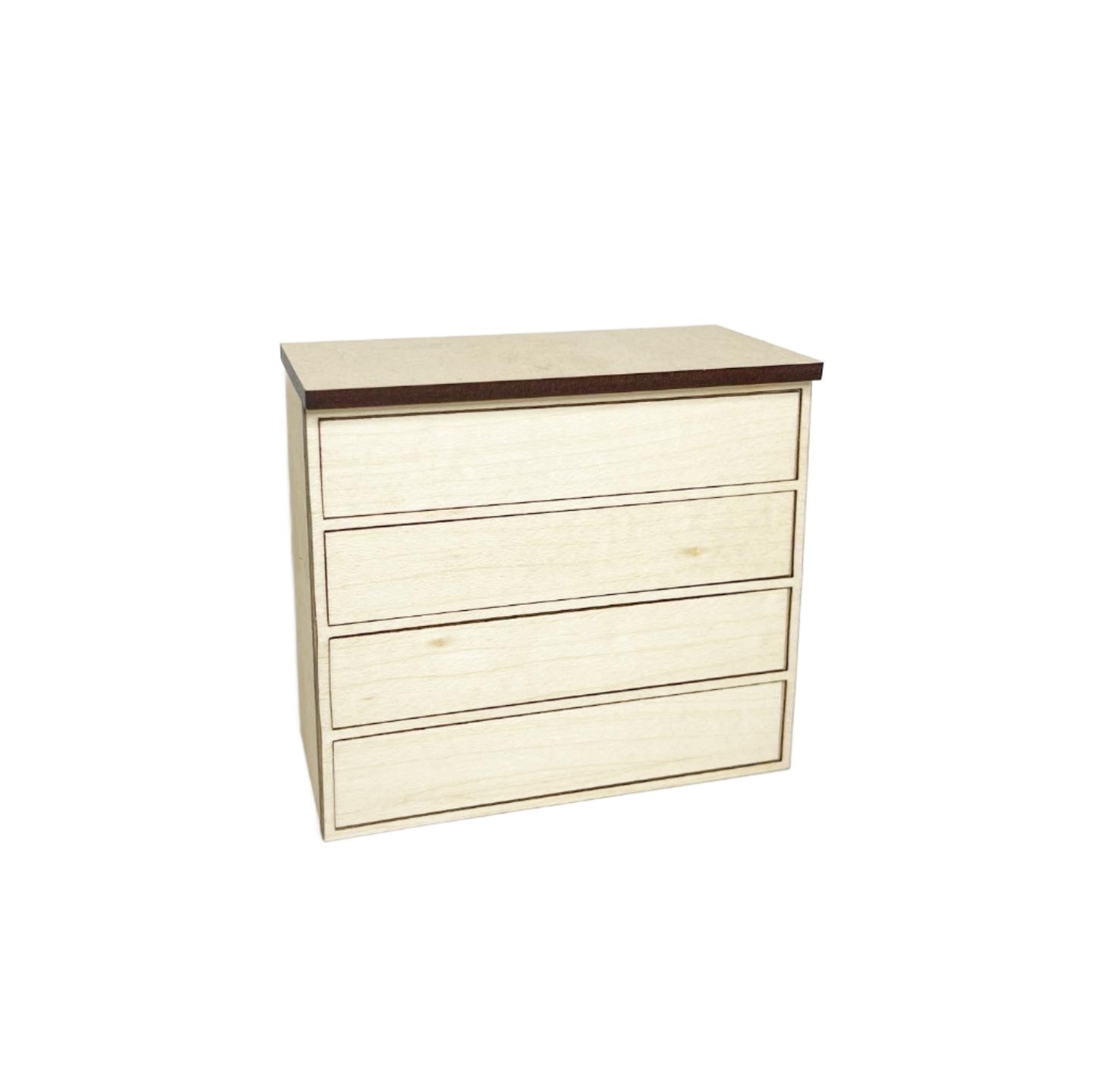 Double Lower Cabinet with 4 Drawers, Standard