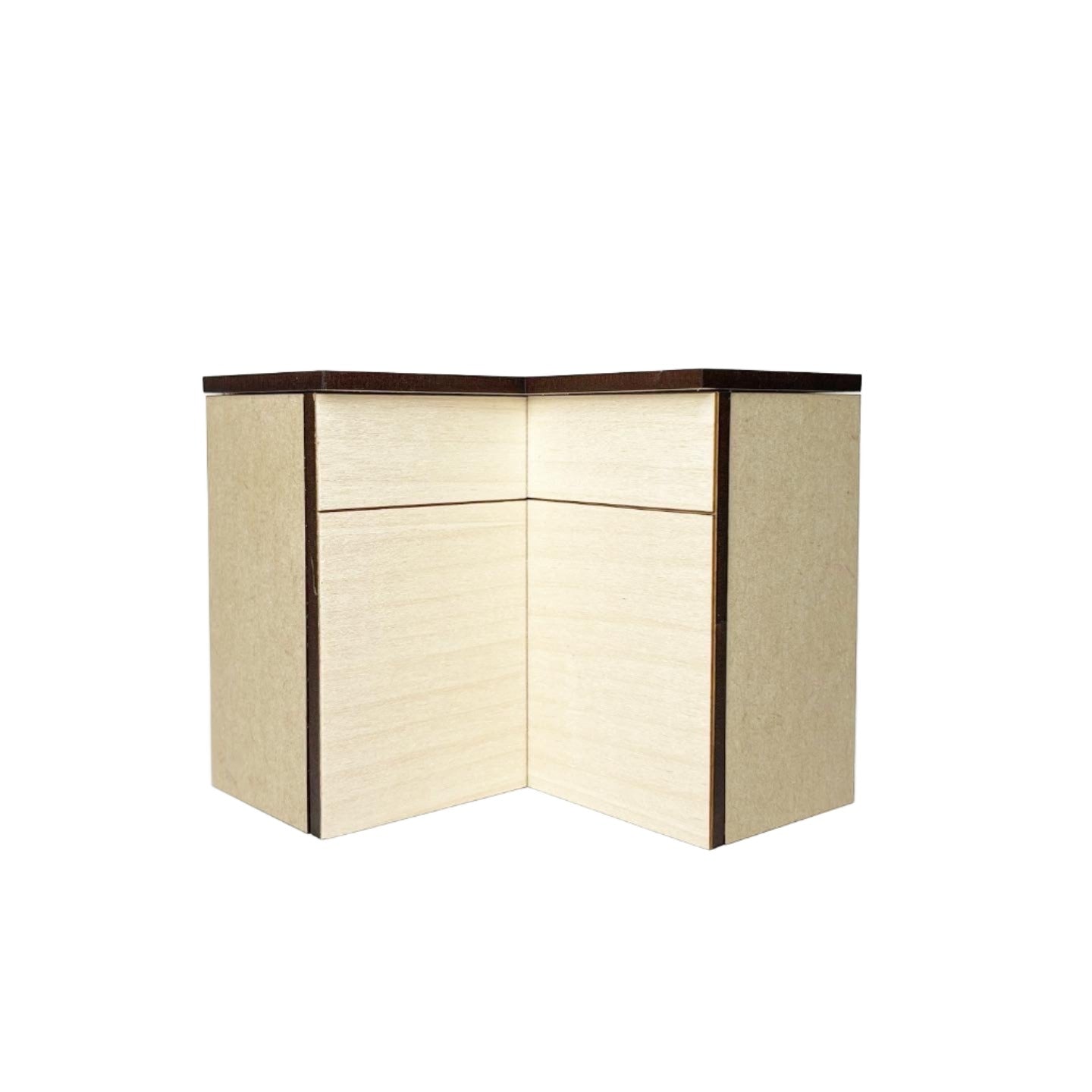 Corner Lower Cabinet with Doors, Modern