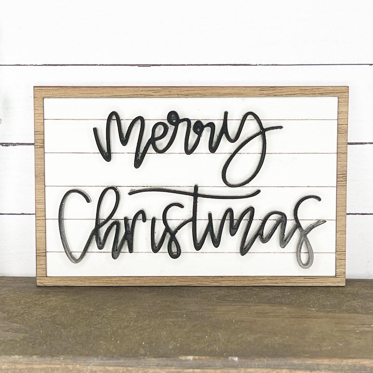 Merry Christmas 3D Framed Wall Art