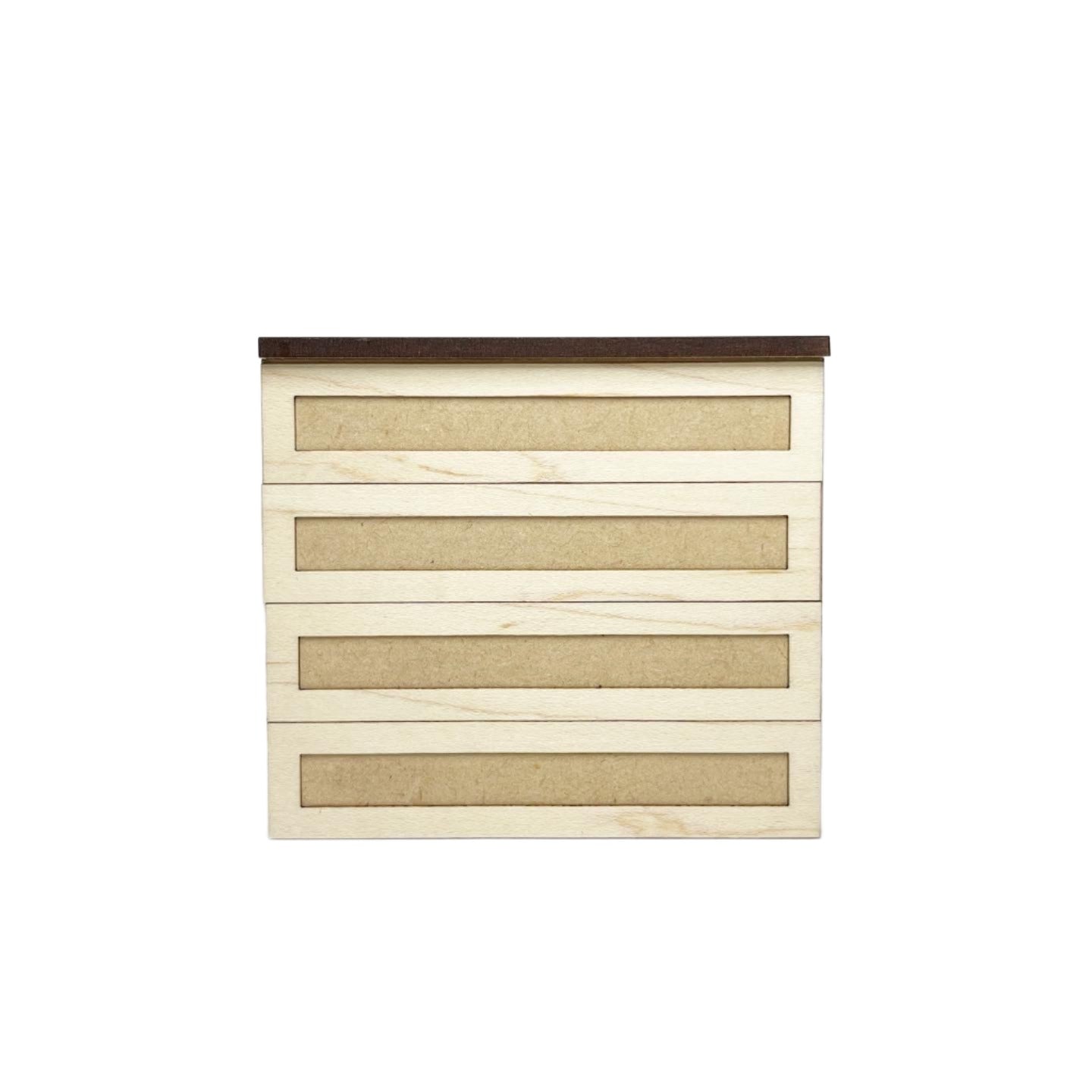 Double Lower Cabinet with 4 Drawers, Shaker