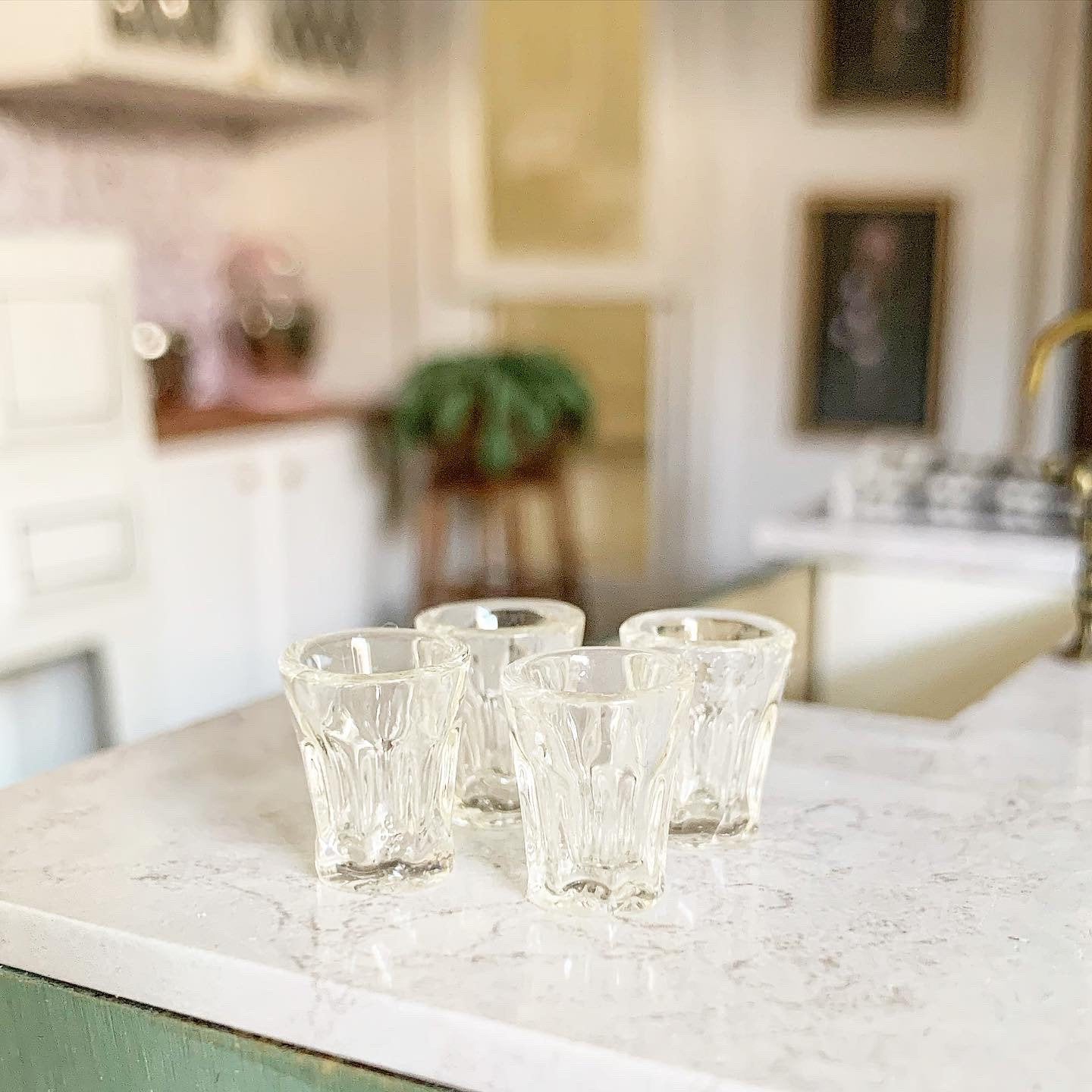 Beveled Glasses, Set of 4