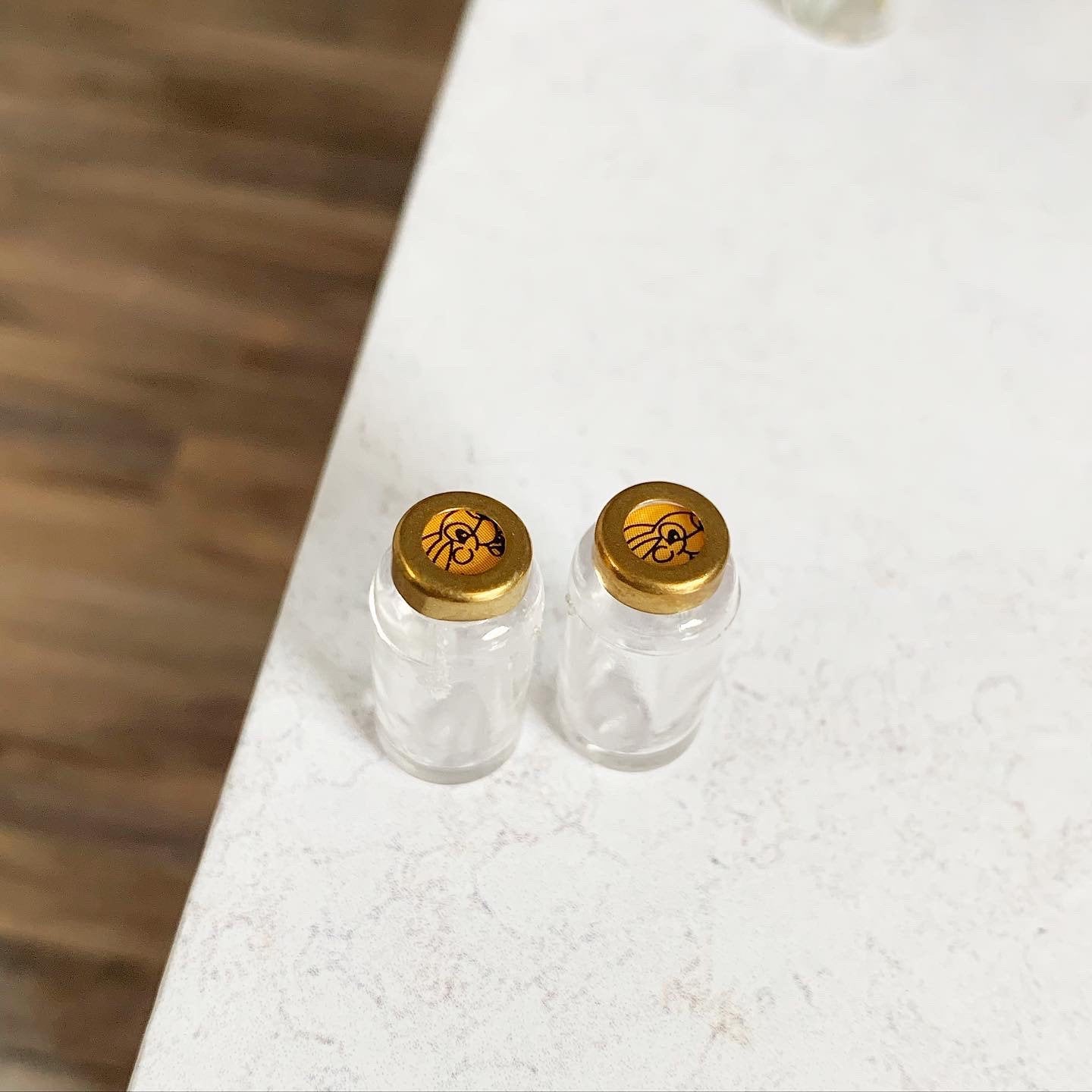 Mason Jars with Gold Lids