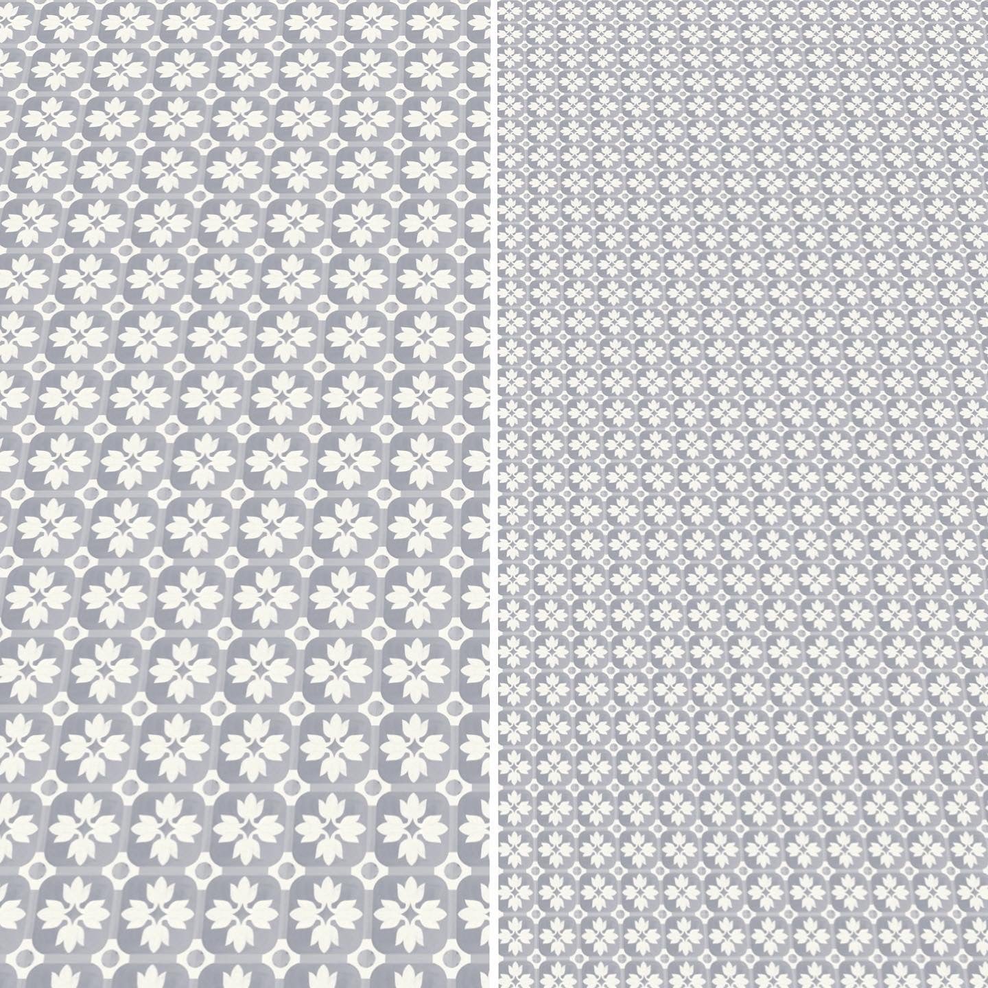 Grey and White Tile (1/2 inch)