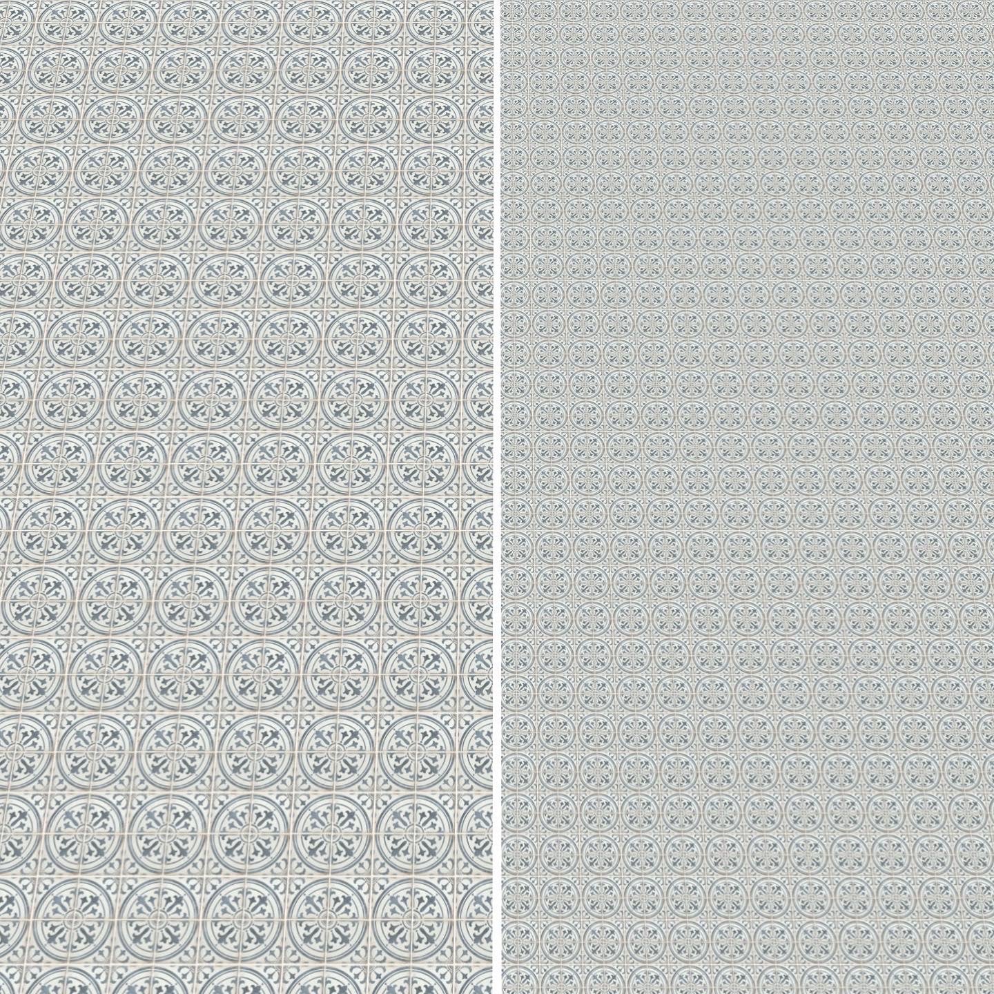 Blue and White Tile (1 inch)