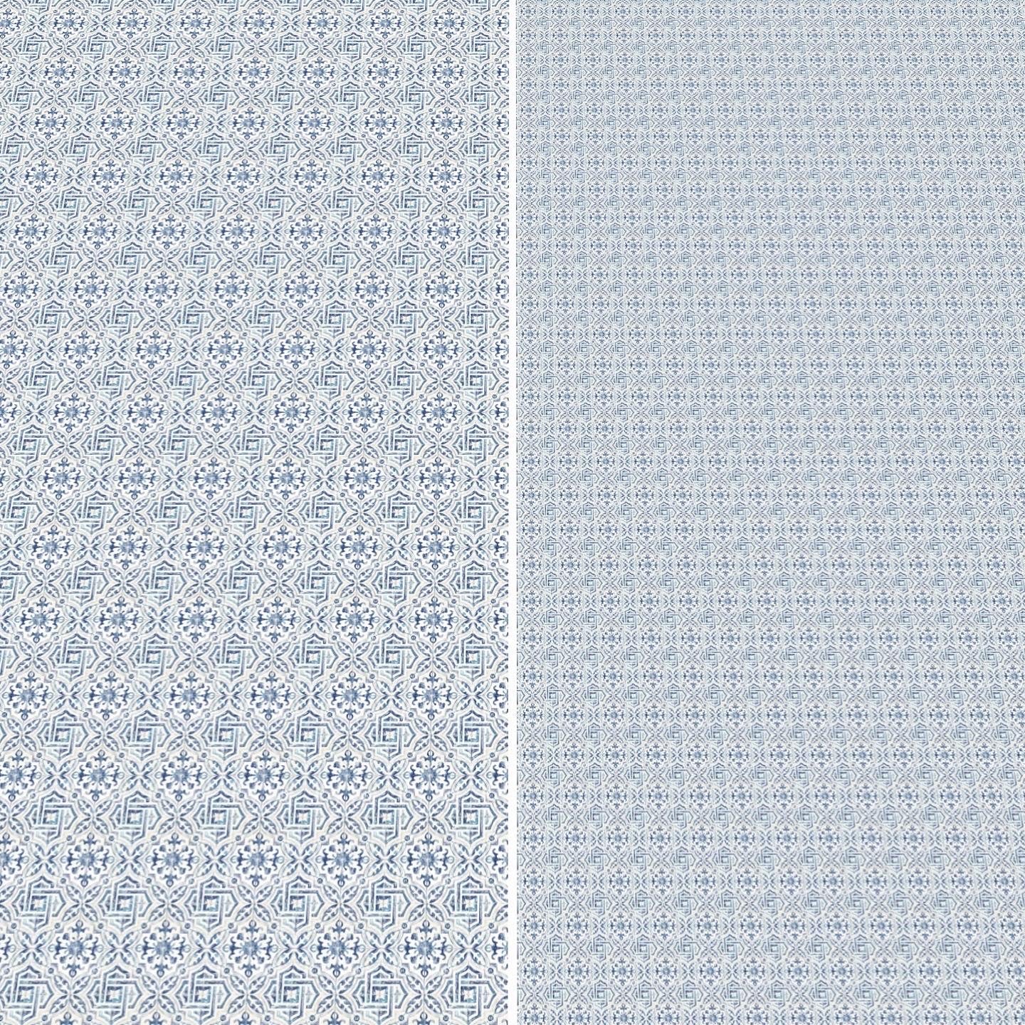 Blue and White Tile (1 inch)