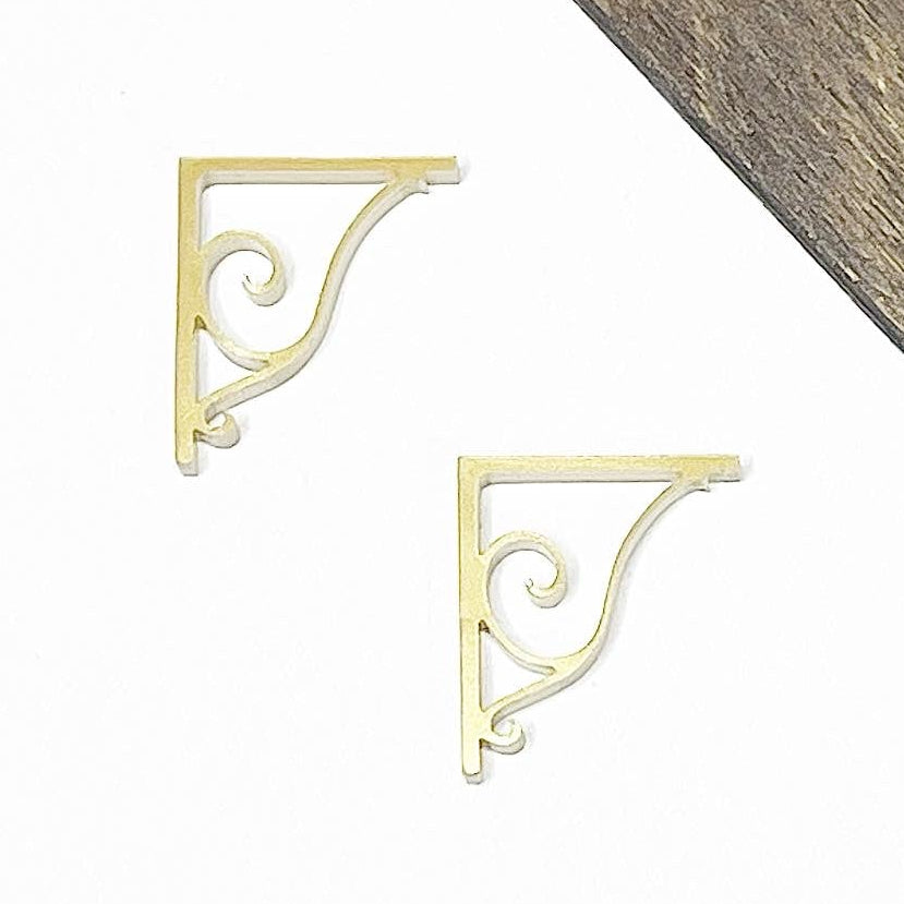 Gold Brackets (No Shelf)