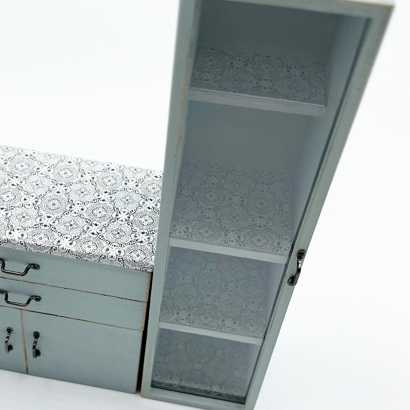 Custom Painted Vanity and Cabinet