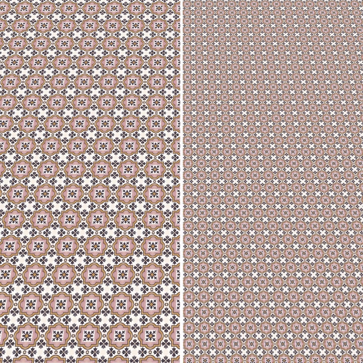 Pink and Black Tile (1 inch)