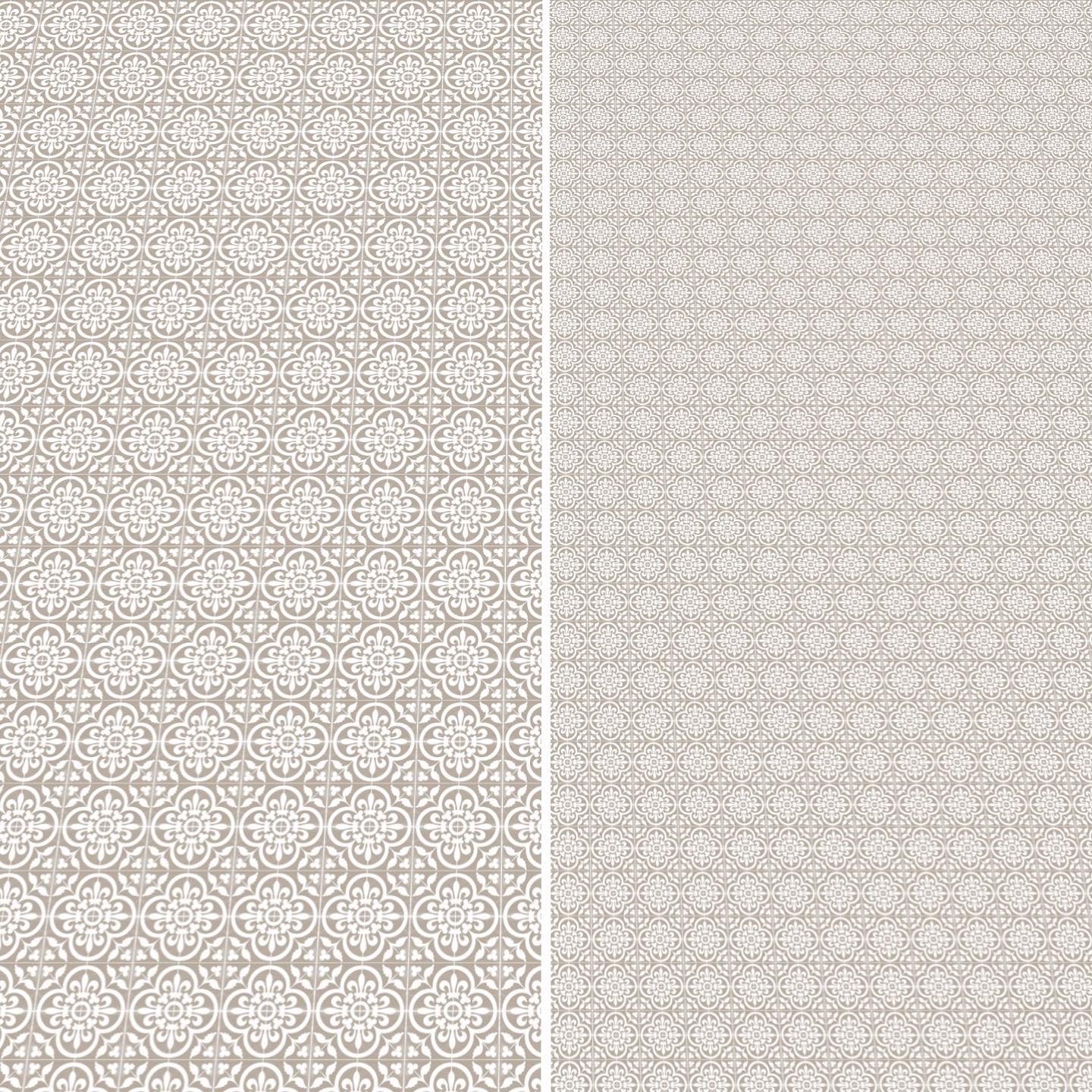 Brown and White Tile (1 inch)