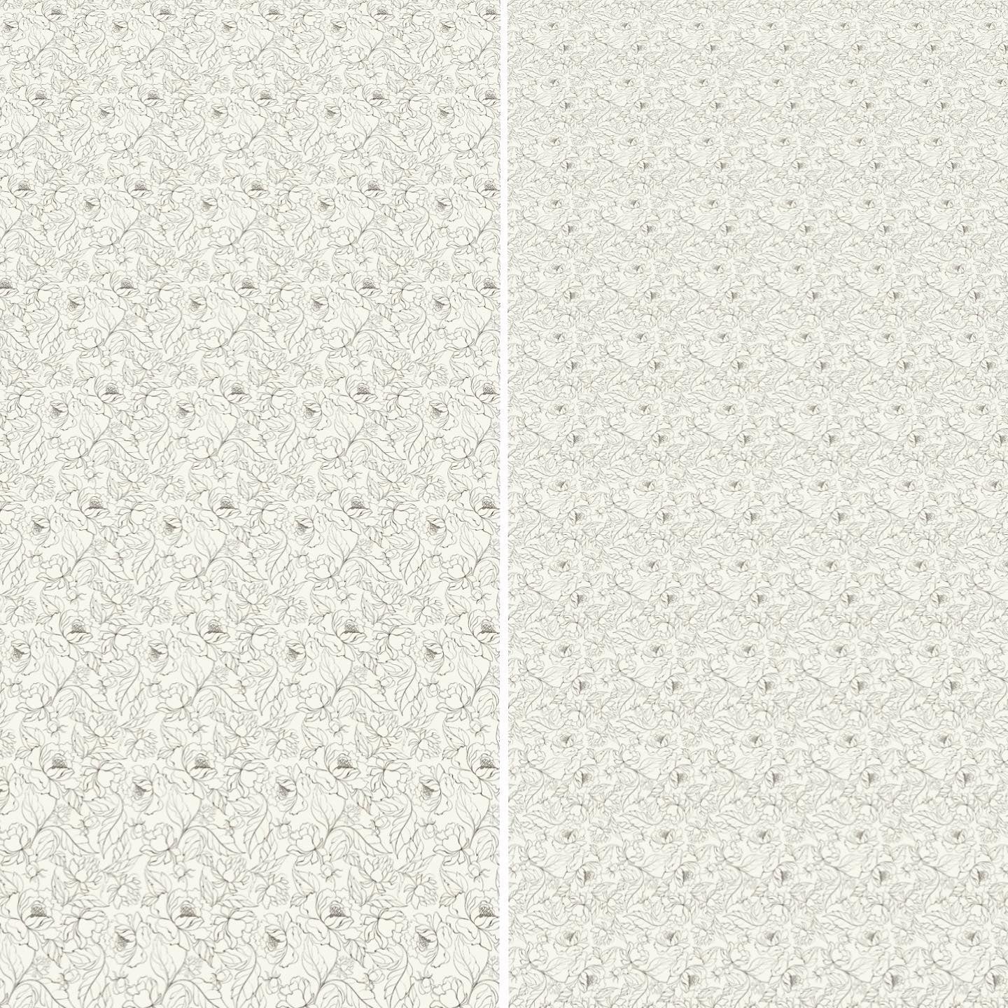 Black and Cream Wallpaper (1 inch)