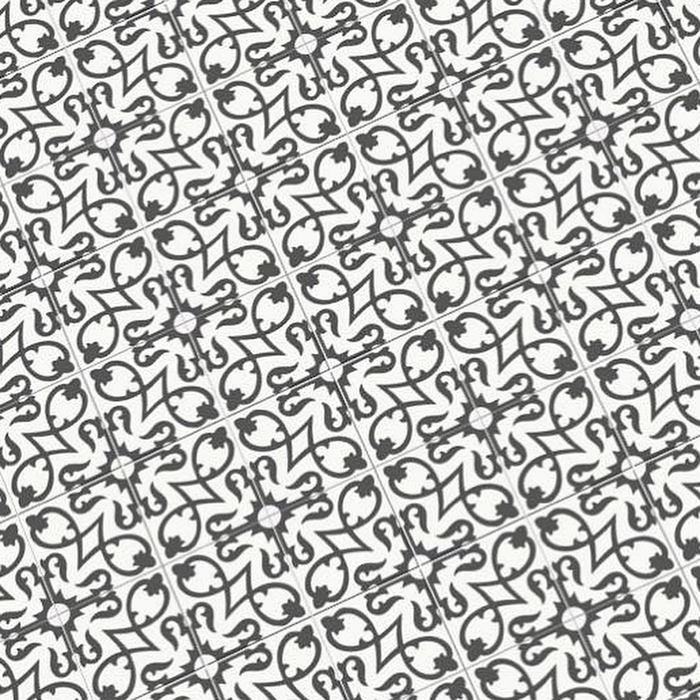 Black and White Tile (1 inch)