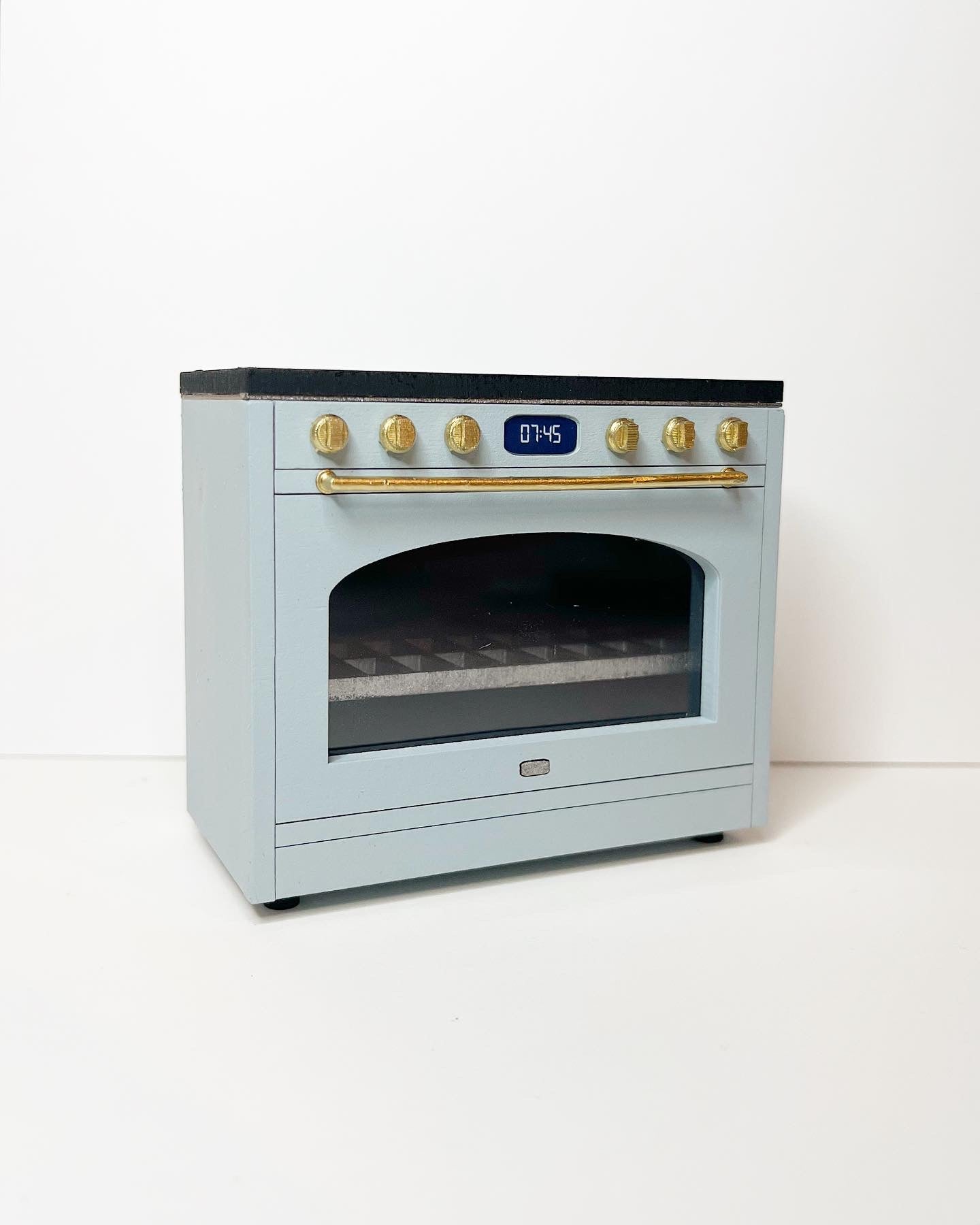 Custom Painted Stove | Powder Blue