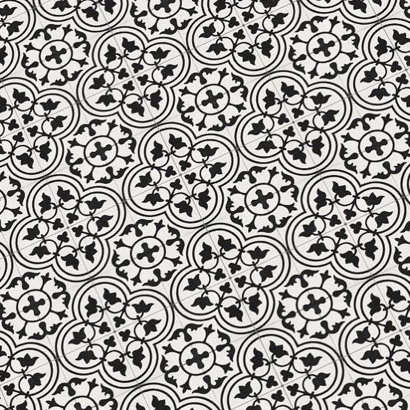 Black and White Tile (1 inch)
