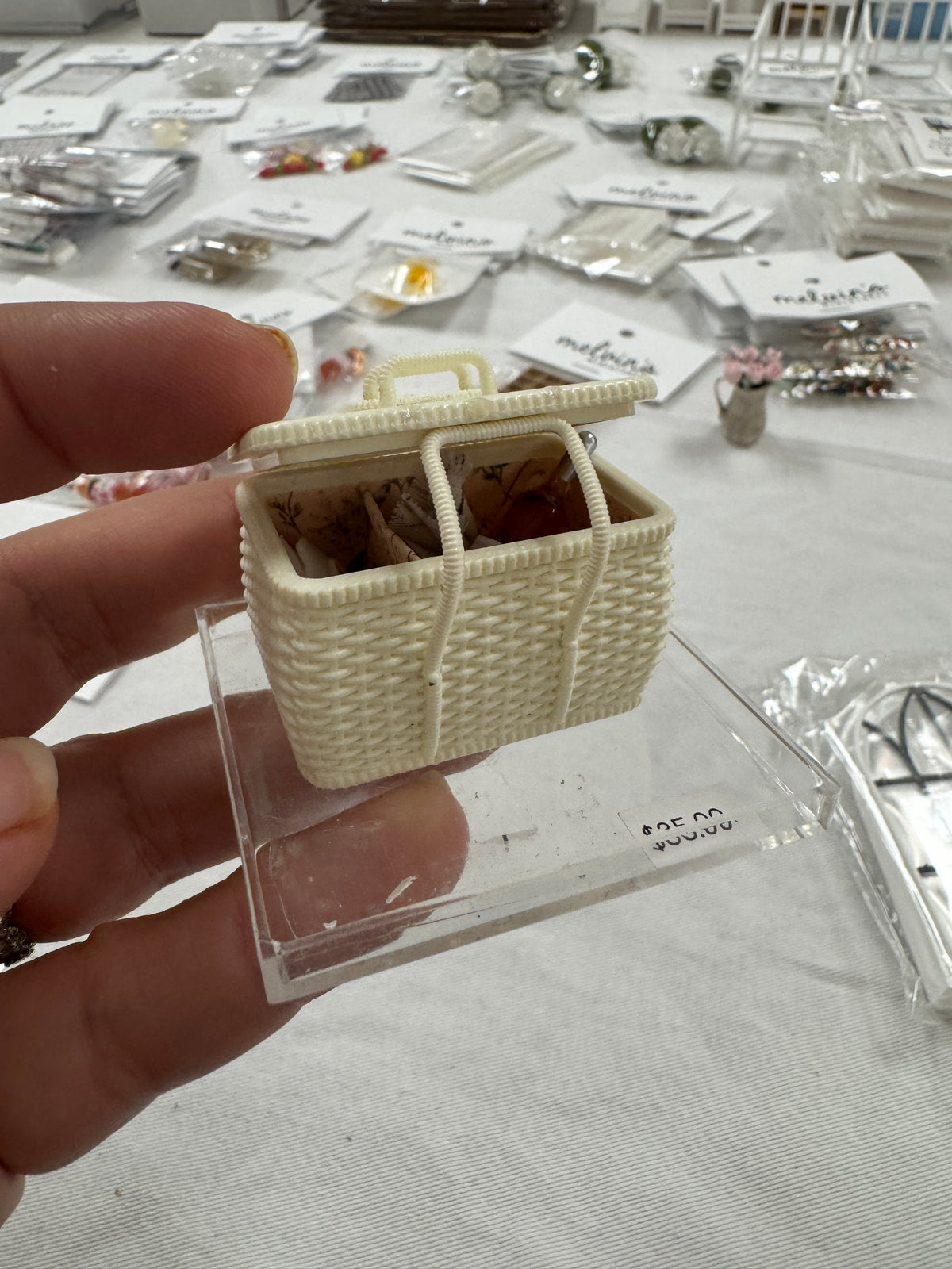 White Picnic Basket