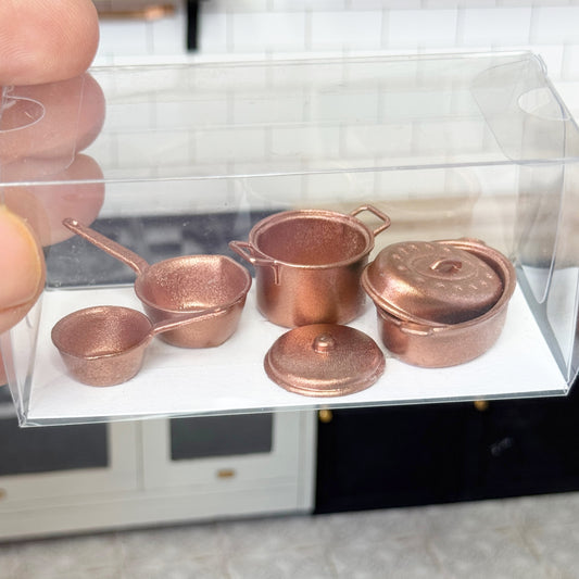 Copper Pot and Pan Set