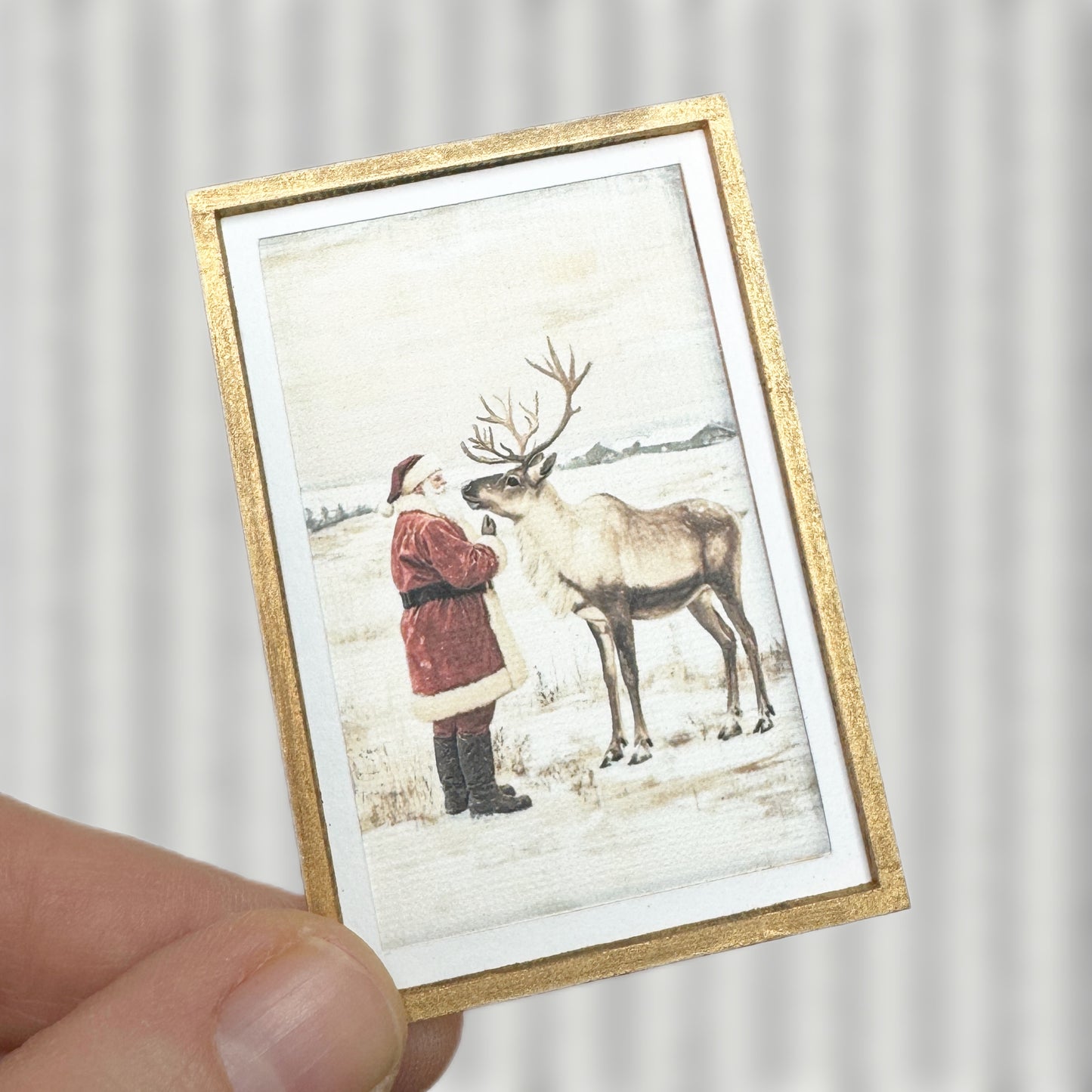 Santa and His Reindeer Wall Art