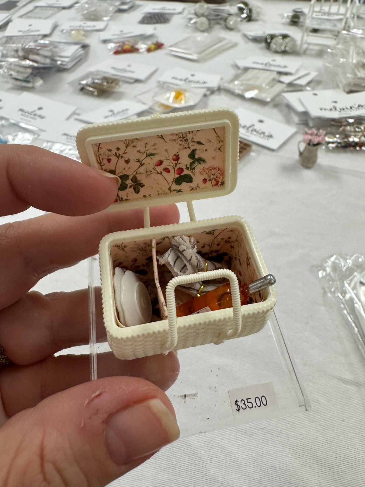 White Picnic Basket