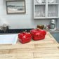 Red Baking Dish Set
