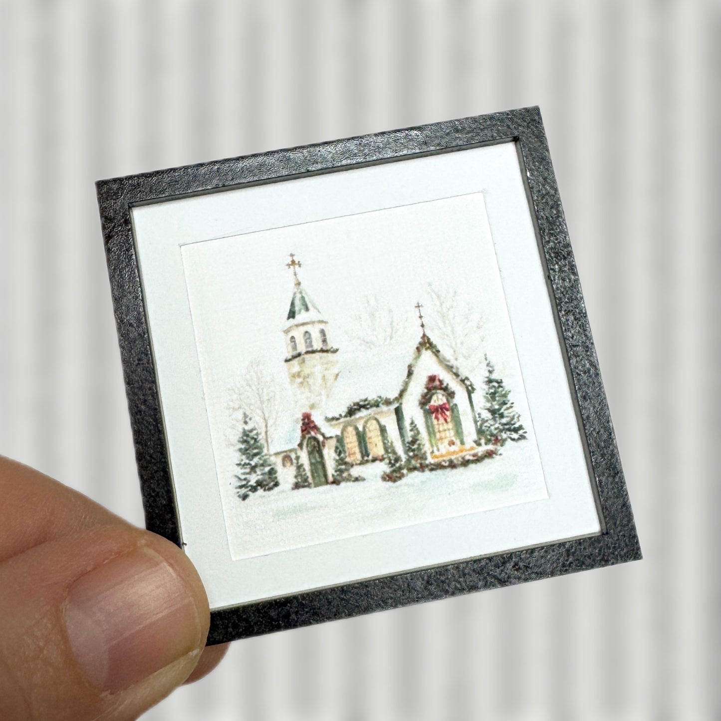 Snowy Church Wall Art