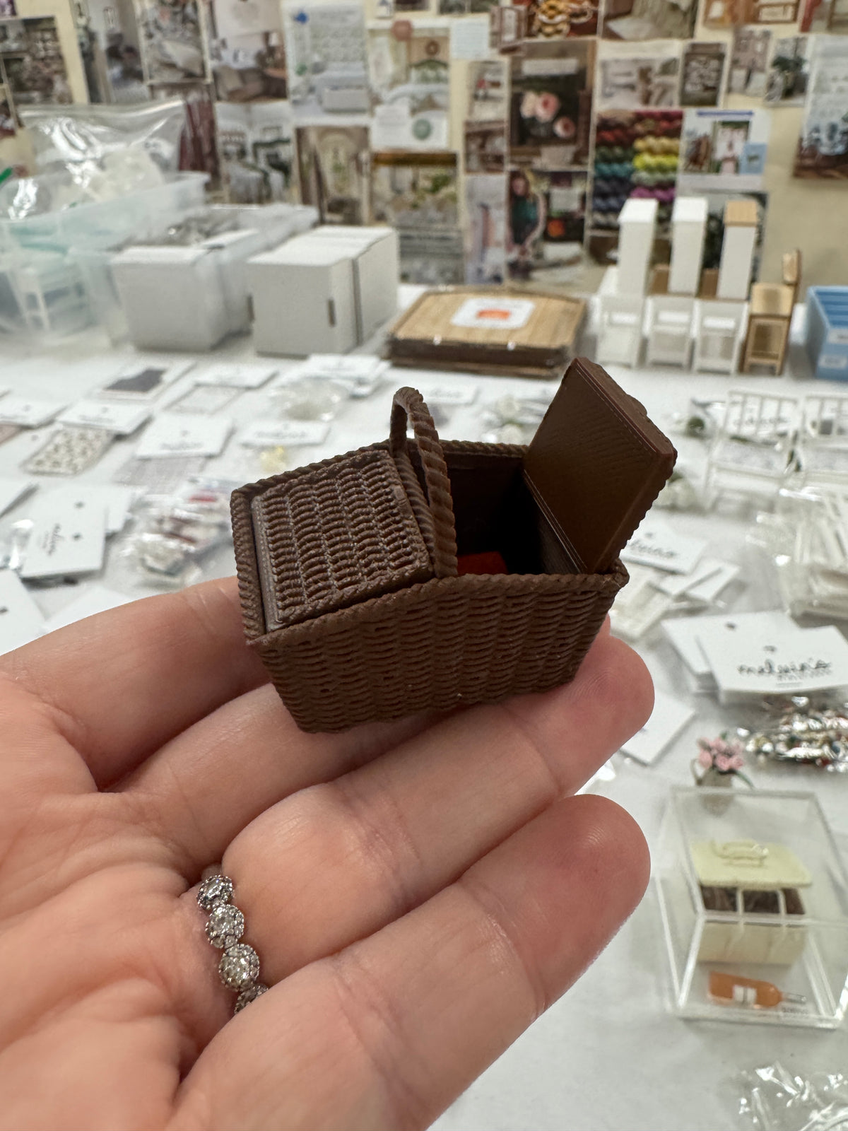 Brown Picnic Basket