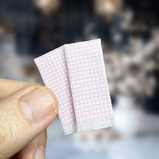 Pink Gingham Towels