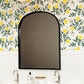 Rounded Mirror with Black Frame (Kit)