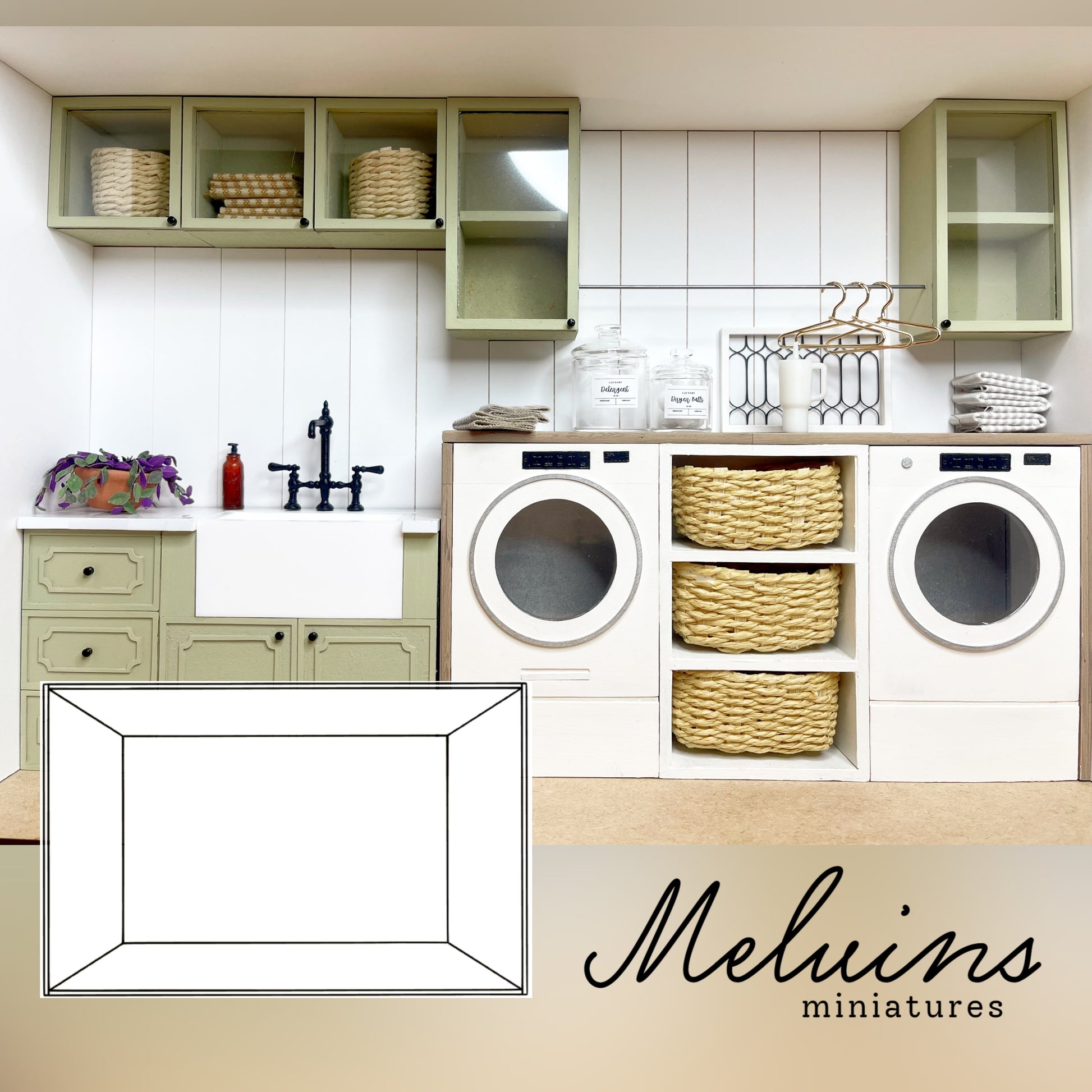 Laundry Room Box Kit – Melvin's Miniatures - Main Image