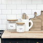 Glass Flour and Sugar Canister Set