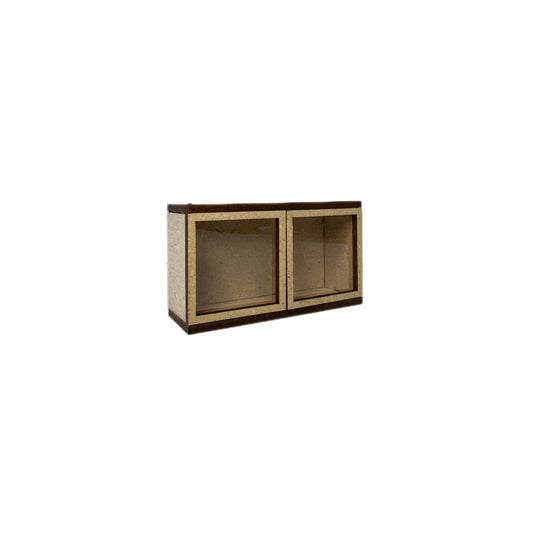 Double Upper Half Cabinet (Functional)