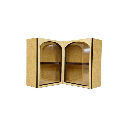 Corner Upper Cabinet, Round Top