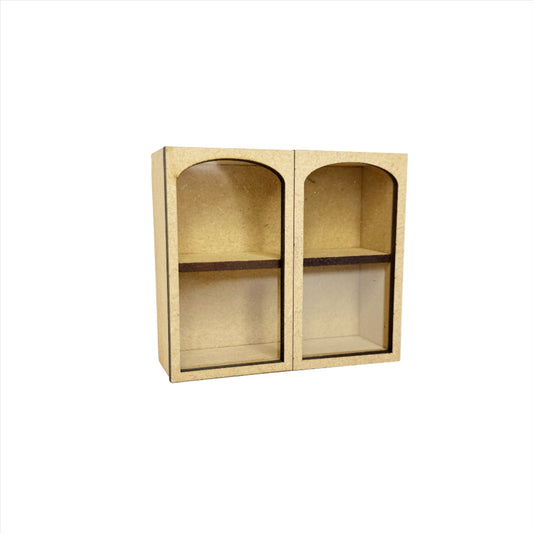 Double Upper Cabinet, Round Top