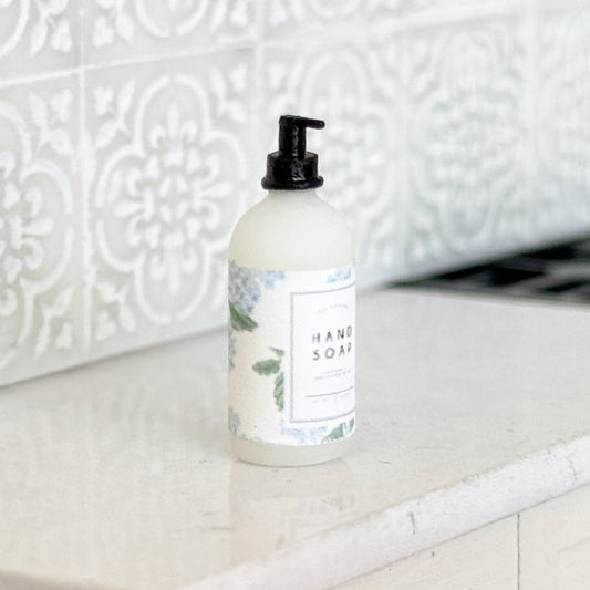 Blue Hydrangea Soap Dispenser